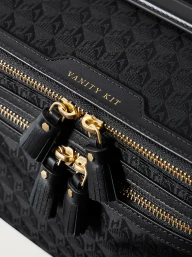 Anya Hindmarch Vanity Kit Leather-trimmed Jacquard Cosmetics Case | Thumbnail 3 Anya Hindmarch Vanity Kit Leather-trimmed Jacquard Cosmetics Case | Thumbnail 3