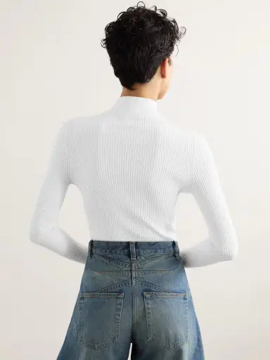 Alaïa Ribbed-knit Turtleneck Bodysuit | Thumbnail 3