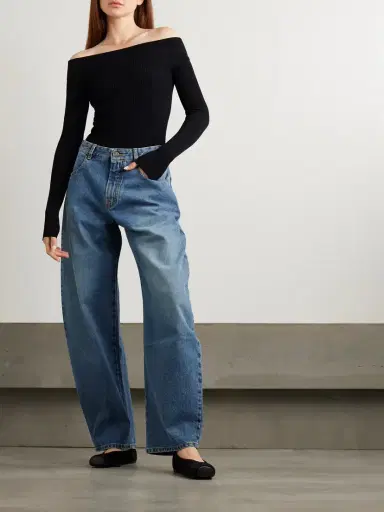 Alaïa Off-the-shoulder Ribbed-knit Bodysuit | Thumbnail 2