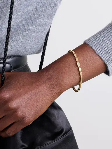 Suzanne Kalan Block Chain 18-karat Gold Diamond Bracelet | Thumbnail 2 Suzanne Kalan Block Chain 18-karat Gold Diamond Bracelet | Thumbnail 2
