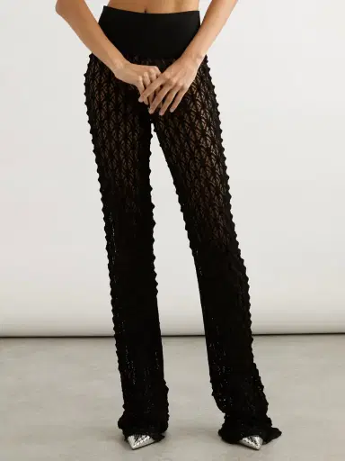 Alaïa Open-knit Straight-leg Pants | Thumbnail 3 Alaïa Open-knit Straight-leg Pants | Thumbnail 3