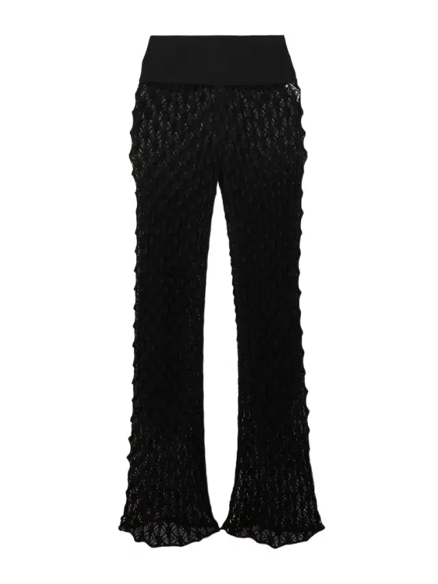 Alaïa Open-knit Straight-leg Pants