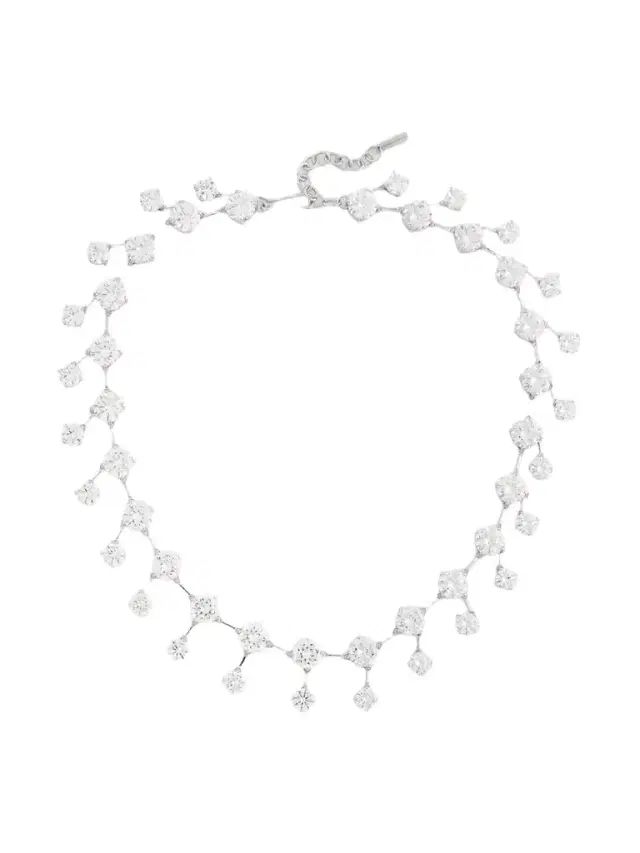 Completedworks Recycled Rhodium-plated Silver Cubic Zirconia Necklace