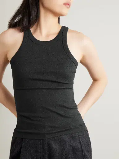 TOTEME Ribbed Organic Cotton-blend Jersey Tank | Thumbnail 3 TOTEME Ribbed Organic Cotton-blend Jersey Tank | Thumbnail 3