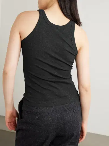 TOTEME Ribbed Organic Cotton-blend Jersey Tank | Thumbnail 4 TOTEME Ribbed Organic Cotton-blend Jersey Tank | Thumbnail 4