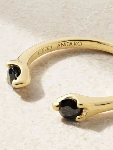 Anita Ko Orbit 18-karat Gold Sapphire Ring | Thumbnail 4 Anita Ko Orbit 18-karat Gold Sapphire Ring | Thumbnail 4