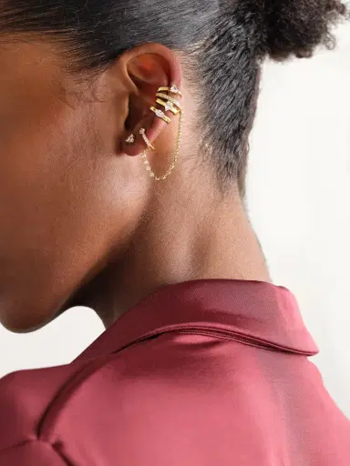 Anita Ko Set Of Three 18-karat Gold Diamond Ear Cuffs | Thumbnail 2 Anita Ko Set Of Three 18-karat Gold Diamond Ear Cuffs | Thumbnail 2