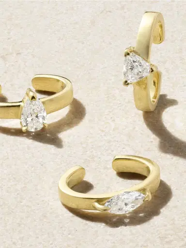Anita Ko Set Of Three 18-karat Gold Diamond Ear Cuffs | Thumbnail 3 Anita Ko Set Of Three 18-karat Gold Diamond Ear Cuffs | Thumbnail 3