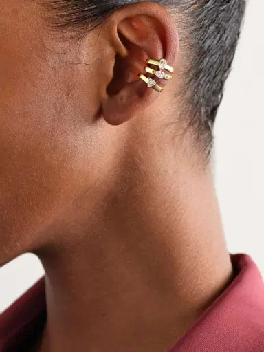 Anita Ko Set Of Three 18-karat Gold Diamond Ear Cuffs | Thumbnail 4 Anita Ko Set Of Three 18-karat Gold Diamond Ear Cuffs | Thumbnail 4