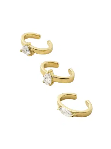 Anita Ko Set Of Three 18-karat Gold Diamond Ear Cuffs | Thumbnail 1 Anita Ko Set Of Three 18-karat Gold Diamond Ear Cuffs | Thumbnail 1