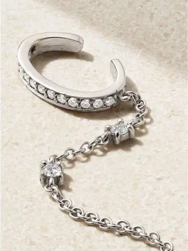 Anita Ko 18-karat White Gold Diamond Ear Cuff | Thumbnail 3 Anita Ko 18-karat White Gold Diamond Ear Cuff | Thumbnail 3