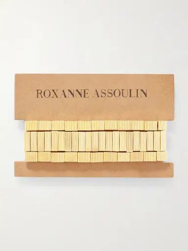 Roxanne Assoulin The Florentine Set Of Three Gold-tone Bracelets | Thumbnail 5 Roxanne Assoulin The Florentine Set Of Three Gold-tone Bracelets | Thumbnail 5