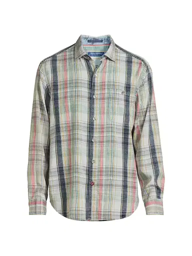 Tommy Bahama Men's Hazy Fade Check Shirt - Blue Multi | Thumbnail 1 Tommy Bahama Men's Hazy Fade Check Shirt - Blue Multi | Thumbnail 1