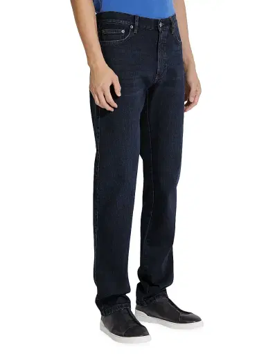 Zegna Men's Stretch Cotton Roccia Jeans - Dark Blue - Size 40 | Thumbnail 2 Zegna Men's Stretch Cotton Roccia Jeans - Dark Blue - Size 40 | Thumbnail 2