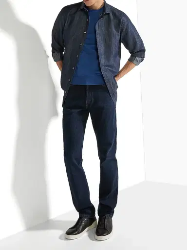 Zegna Men's Stretch Cotton Roccia Jeans - Dark Blue - Size 40 | Thumbnail 6 Zegna Men's Stretch Cotton Roccia Jeans - Dark Blue - Size 40 | Thumbnail 6