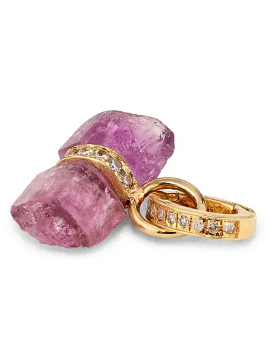 Jia Jia Women's 14K Yellow Gold, Tanzanite & 0.25 TCW Diamond Pendant Necklace - Pink | Thumbnail 2 Jia Jia Women's 14K Yellow Gold, Tanzanite & 0.25 TCW Diamond Pendant Necklace - Pink | Thumbnail 2