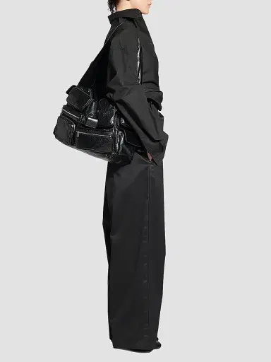 Balenciaga Women's Superbusy Large Sling Bag - Black | Thumbnail 2 Balenciaga Women's Superbusy Large Sling Bag - Black | Thumbnail 2