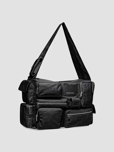 Balenciaga Women's Superbusy Large Sling Bag - Black | Thumbnail 3 Balenciaga Women's Superbusy Large Sling Bag - Black | Thumbnail 3