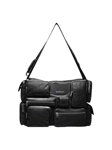 Balenciaga Women's Superbusy Large Sling Bag - Black | Thumbnail 1 Balenciaga Women's Superbusy Large Sling Bag - Black | Thumbnail 1