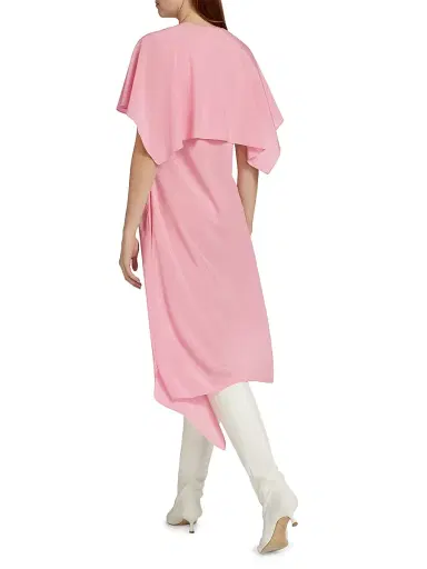 Stella McCartney Women's Drape Silk Midi-Dress - Blossom | Thumbnail 5