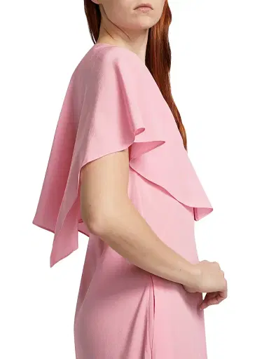 Stella McCartney Women's Drape Silk Midi-Dress - Blossom | Thumbnail 6