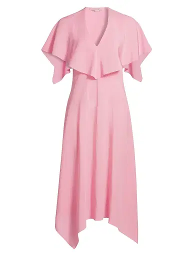 Stella McCartney Women's Drape Silk Midi-Dress - Blossom | Thumbnail 1