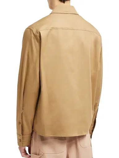 Moncler Men's Jacket in Cotton Gabardine - Beige - Size XXL | Thumbnail 3