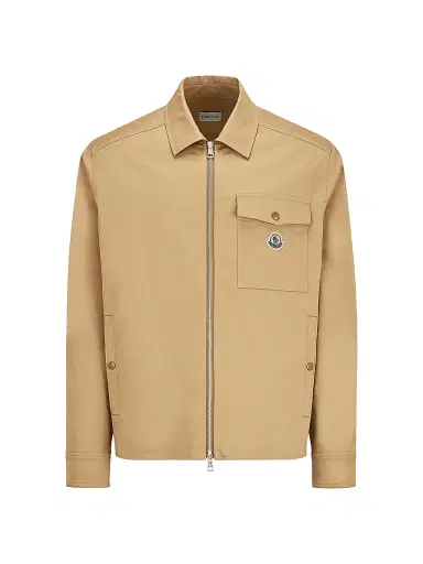 Moncler Men's Jacket in Cotton Gabardine - Beige - Size XXL | Thumbnail 1