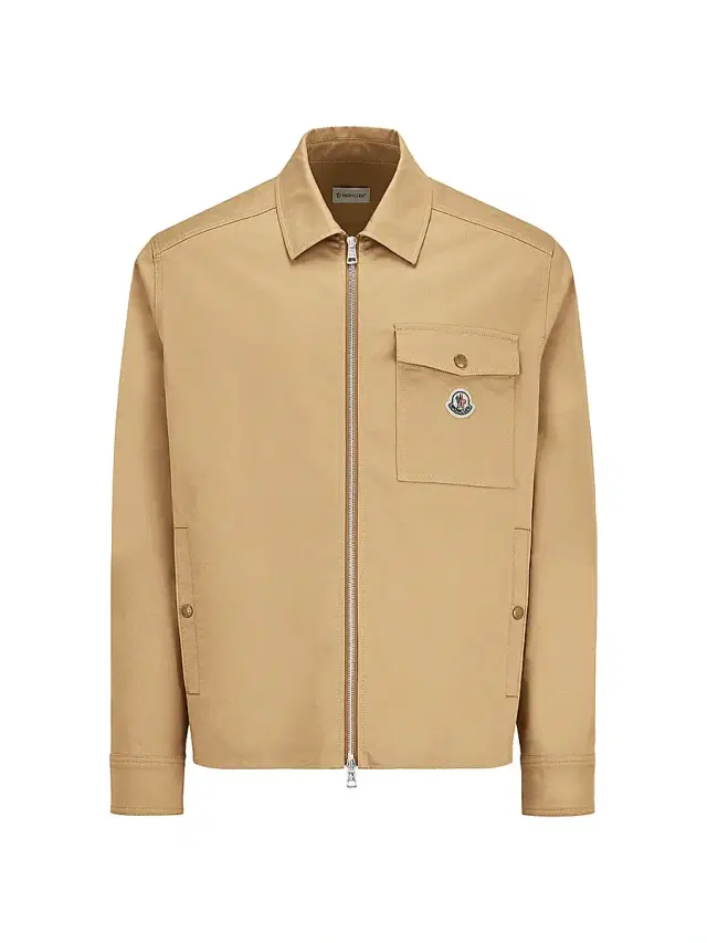 Moncler Men's Jacket in Cotton Gabardine - Beige