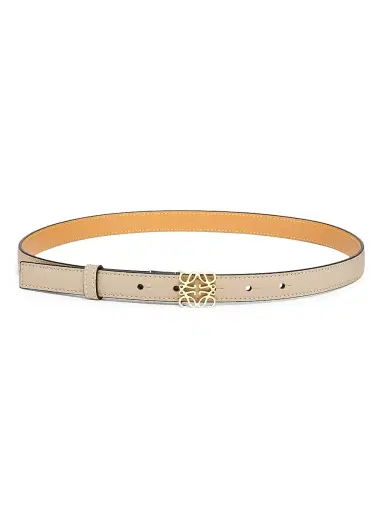 Loewe Women's Anagram Pebbled Leather Belt - Sand Gold - Size Large | Thumbnail 1