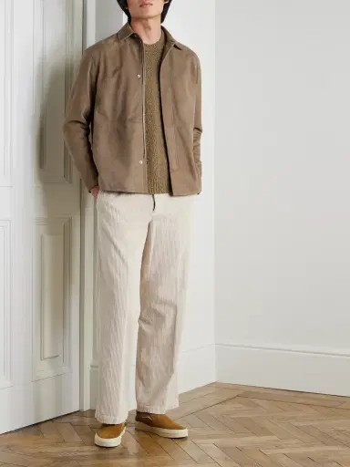 Loro Piana Kim Suede Overshirt - Men | Thumbnail 2 Loro Piana Kim Suede Overshirt - Men | Thumbnail 2
