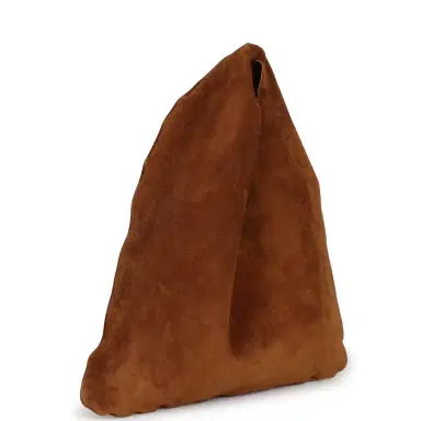 The Row The Row Small Bindle Bag Caramel Suede | Thumbnail 2 The Row The Row Small Bindle Bag Caramel Suede | Thumbnail 2