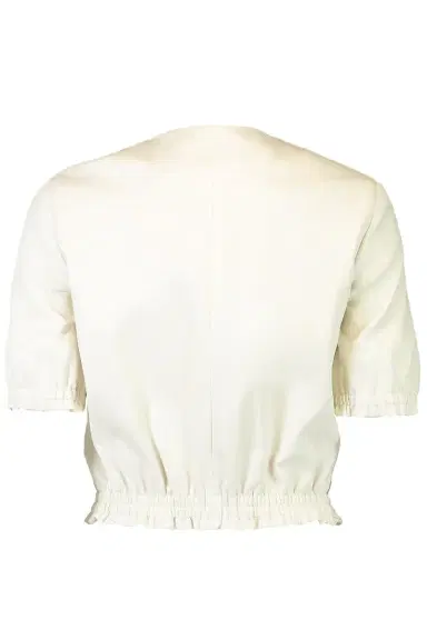 SUSAN BENDER Pearl Button Stretch Top | Thumbnail 3