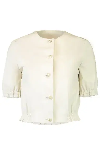 SUSAN BENDER Pearl Button Stretch Top | Thumbnail 1
