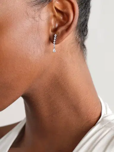 Anita Ko 18-karat White Gold Diamond Single Earring | Thumbnail 2 Anita Ko 18-karat White Gold Diamond Single Earring | Thumbnail 2