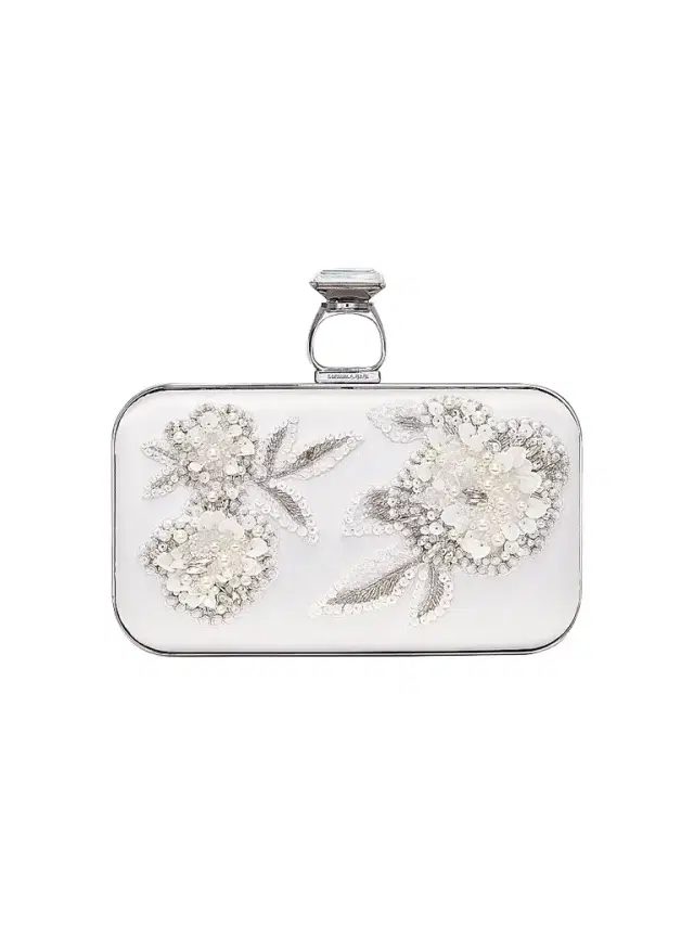SACHIN BABI Women's On The Rocks Embellished Satin Clutch -