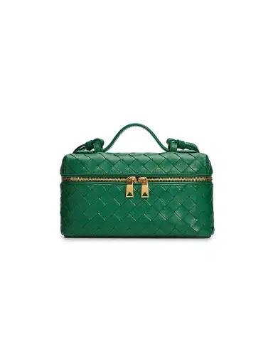 Bottega Veneta Women's Bang Bang Intrecciato Leather Crossbody Vanity Case Bag | Thumbnail 1 Bottega Veneta Women's Bang Bang Intrecciato Leather Crossbody Vanity Case Bag | Thumbnail 1