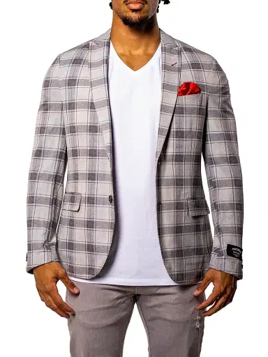 Maceoo Men's Unconstructed Descartes Blazer - Blue | Thumbnail 2 Maceoo Men's Unconstructed Descartes Blazer - Blue | Thumbnail 2