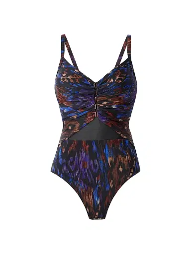 Miraclesuit Swim Women's Tapiz Mariposa Abstract One-Piece Swimsuit - Black Multi - Size 16 | Thumbnail 1 Miraclesuit Swim Women's Tapiz Mariposa Abstract One-Piece Swimsuit - Black Multi - Size 16 | Thumbnail 1