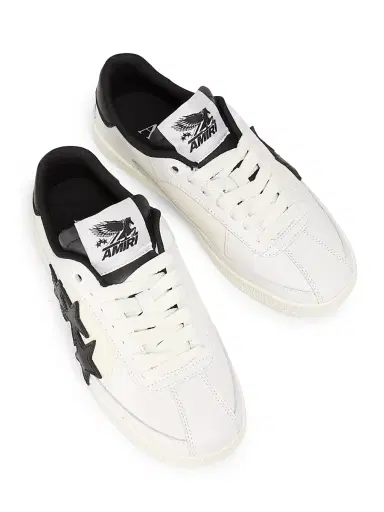 AMIRI Women's Pacific Low-Top Leather Sneakers - Black - Size 5 | Thumbnail 4