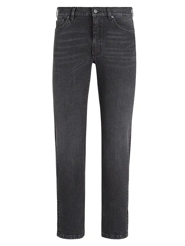Men's Stretch Cotton Roccia Jeans - Dark Grey