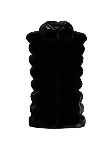 JOCELYN Women's Plush Reversible Faux Fur Vest | Thumbnail 1 JOCELYN Women's Plush Reversible Faux Fur Vest | Thumbnail 1