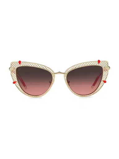 Christian Louboutin Women's Miss Z 54MM Cat-Eye Sunglasses - Gold Gradient | Thumbnail 3 Christian Louboutin Women's Miss Z 54MM Cat-Eye Sunglasses - Gold Gradient | Thumbnail 3