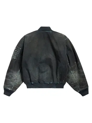 Balenciaga Women's Bomber Jacket - Blue - Size Large | Thumbnail 2 Balenciaga Women's Bomber Jacket - Blue - Size Large | Thumbnail 2