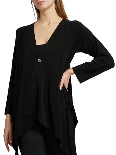 Issey Miyake Women's Drape Jersey Cardigan - Black - Size XS | Thumbnail 6 Issey Miyake Women's Drape Jersey Cardigan - Black - Size XS | Thumbnail 6