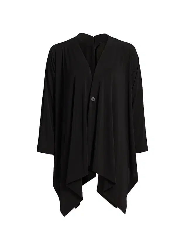 Issey Miyake Women's Drape Jersey Cardigan - Black