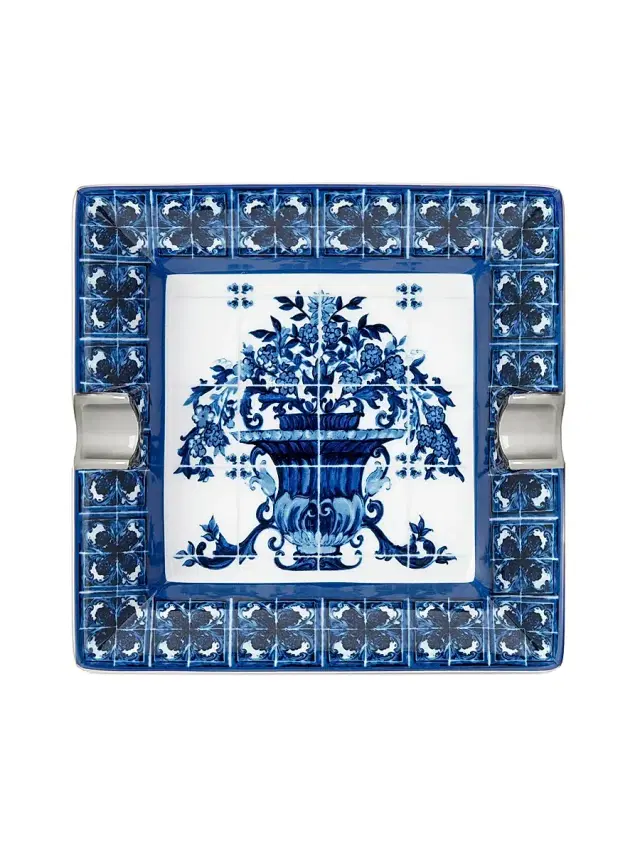 Blue Mediterranean Ashtray - Blue