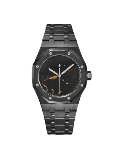 MAD Audemars Piguet Customized Royal Oak Limited Edition Automatic 37mm DLC-Coated Stainless Steel Watch, Ref. No. RO37HPMRBSL - Men | Thumbnail 1