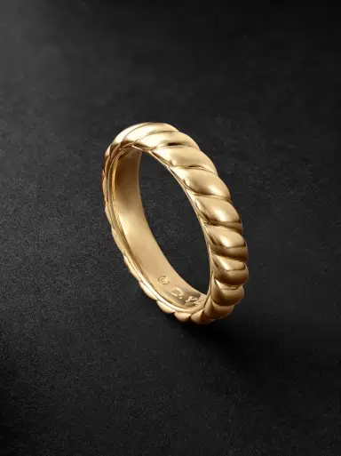 David Yurman Sculpted Cable 18-Karat Gold Ring - Men | Thumbnail 1