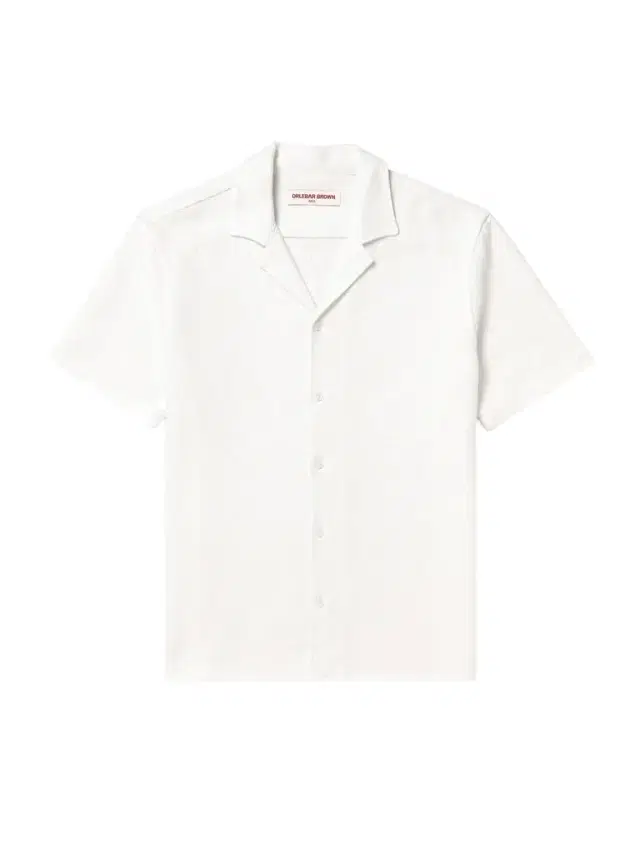 Maitan Camp-Collar Crocheted Cotton Shirt - Men